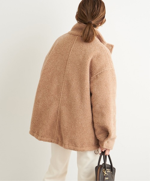 FRAMeWORK（フレームワーク）の「ボアスタンドブルゾン◆（ブルゾン・レディース・ベージュ/ネイビー・FREE）」の3枚目の写真