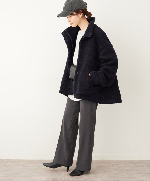 FRAMeWORK（フレームワーク）の「ボアスタンドブルゾン◆（ブルゾン・レディース・ベージュ/ネイビー・FREE）」の15枚目の写真