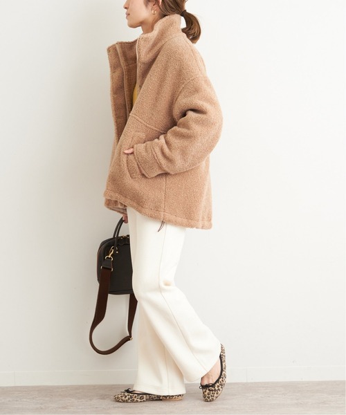 FRAMeWORK（フレームワーク）の「ボアスタンドブルゾン◆（ブルゾン・レディース・ベージュ/ネイビー・FREE）」の11枚目の写真