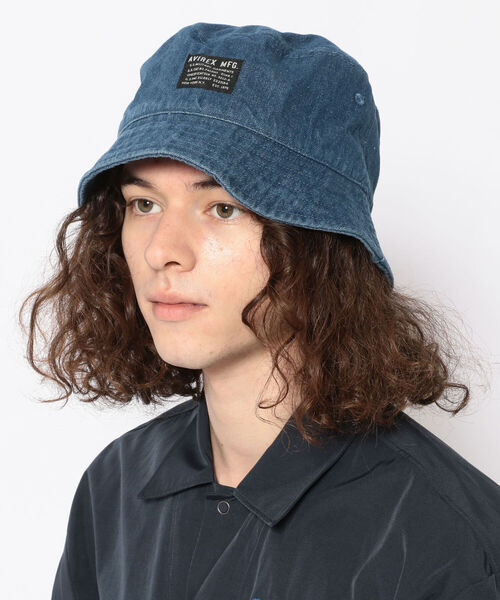 AVIREX（アヴィレックス）の「【WEB&DEPT限定】バケット ハット / BUCKET HAT / アヴィレックス / AVIREX（ハット・メンズ・ブラック/オフホワイト/タン/インディゴブルー・FREE）」の7枚目の写真