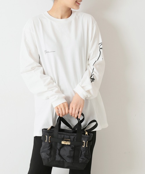 sita parantica(シータパランティカ)の「《別注》【SITA PARANTICA/シータパランティカ】ベッチュウ TOTE RP S:バッグ◆(トートバッグ・レディース・ブラック/カーキ・FREE)」の6枚目の写真