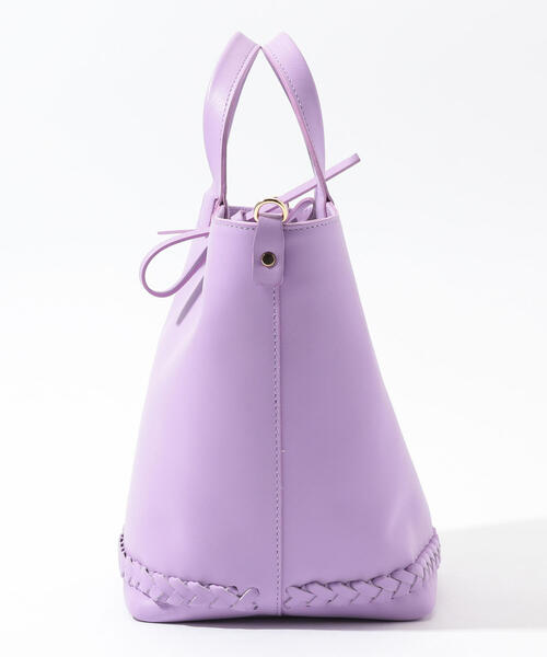 TOMORROWLAND （トゥモローランド）の「CHRISTIAN VILLA ショルダートートバッグ（トートバッグ・レディース・ホワイト/ライトパープル・FREE）」の7枚目の写真