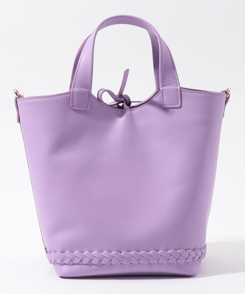 TOMORROWLAND （トゥモローランド）の「CHRISTIAN VILLA ショルダートートバッグ（トートバッグ・レディース・ホワイト/ライトパープル・FREE）」の6枚目の写真