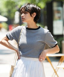 Healthknit | Healthknit / ヘルスニット 別注 ワッフルボーダーリンガーTシャツ(Tシャツ/カットソー)