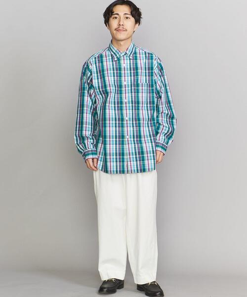 BEAUTY&YOUTH UNITED ARROWS（ビューティーアンドユースユナイテッドアローズ）の「BY マドラスチェック ボタンダウン シャツ（シャツ/ブラウス・メンズ・ダークグリーン/オレンジ/コバルトブルー・S/M/L/XL）」の10枚目の写真