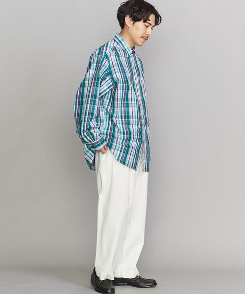 BEAUTY&YOUTH UNITED ARROWS（ビューティーアンドユースユナイテッドアローズ）の「BY マドラスチェック ボタンダウン シャツ（シャツ/ブラウス・メンズ・ダークグリーン/オレンジ/コバルトブルー・S/M/L/XL）」の12枚目の写真