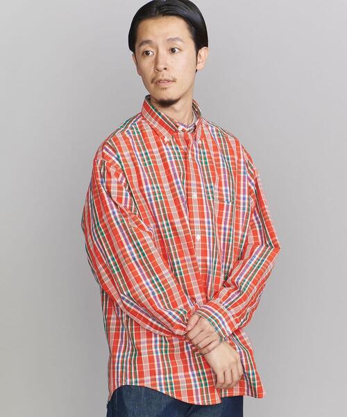 BEAUTY&YOUTH UNITED ARROWS（ビューティーアンドユースユナイテッドアローズ）の「BY マドラスチェック ボタンダウン シャツ（シャツ/ブラウス・メンズ・ダークグリーン/オレンジ/コバルトブルー・S/M/L/XL）」の14枚目の写真