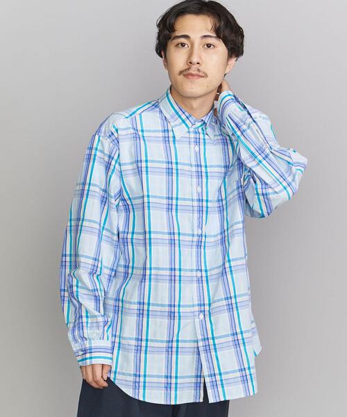 BEAUTY&YOUTH UNITED ARROWS（ビューティーアンドユースユナイテッドアローズ）の「BY マドラスチェック ボタンダウン シャツ（シャツ/ブラウス・メンズ・ダークグリーン/オレンジ/コバルトブルー・S/M/L/XL）」の16枚目の写真