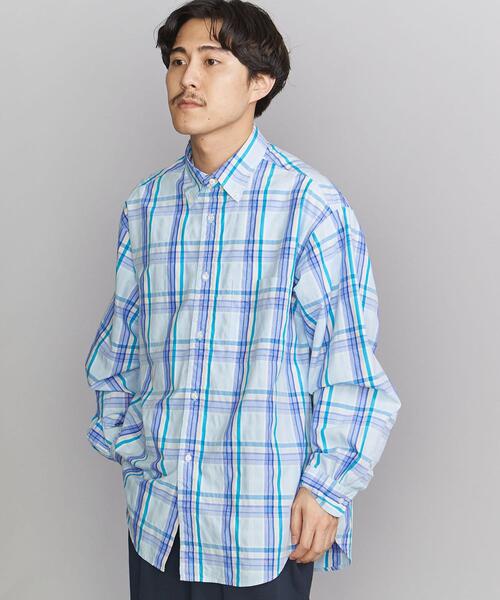 BEAUTY&YOUTH UNITED ARROWS（ビューティーアンドユースユナイテッドアローズ）の「BY マドラスチェック ボタンダウン シャツ（シャツ/ブラウス・メンズ・ダークグリーン/オレンジ/コバルトブルー・S/M/L/XL）」の18枚目の写真