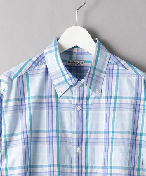 BEAUTY&YOUTH UNITED ARROWS（ビューティーアンドユースユナイテッドアローズ）の「BY マドラスチェック ボタンダウン シャツ（シャツ/ブラウス・メンズ・ダークグリーン/オレンジ/コバルトブルー・S/M/L/XL）」の21枚目の写真