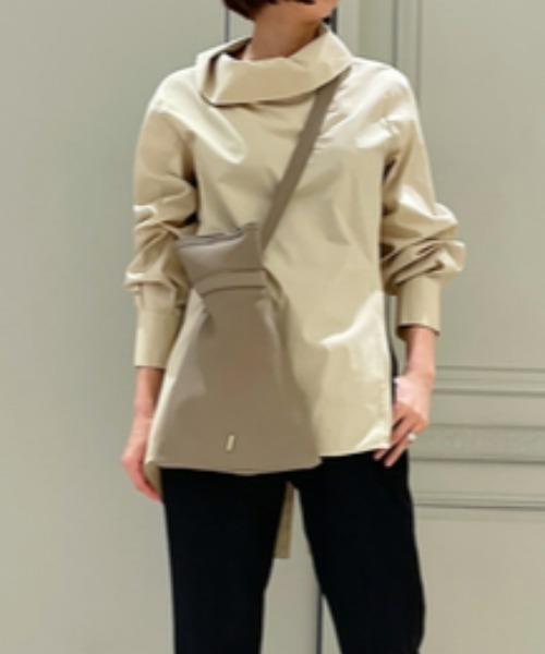 styling/(スタイリング)の「スタンドカラーシャツ(シャツ/ブラウス・レディース・ホワイト/イエロー/ベージュ・FREE)」の4枚目の写真