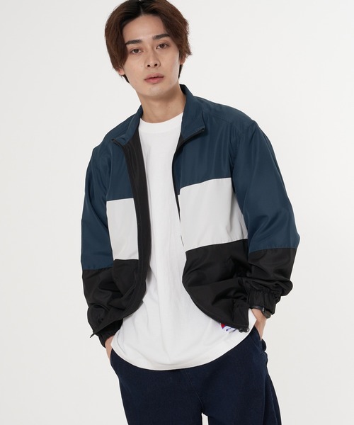 Blue Standard （ブルースタンダード）の「【BLUE STANDARD／ブルースタンダード】撥水 切り替えブルゾン ナイロンパーカー（ナイロンジャケット・メンズ・チャコールグレー/パープル/ブルー/グリーン/グレー系その他/パープル系その他・MEDIUM/LARGE/X-LARGE）」の19枚目の写真