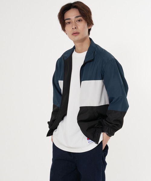 Blue Standard （ブルースタンダード）の「【BLUE STANDARD／ブルースタンダード】撥水 切り替えブルゾン ナイロンパーカー（ナイロンジャケット・メンズ・チャコールグレー/パープル/ブルー/グリーン/グレー系その他/パープル系その他・MEDIUM/LARGE/X-LARGE）」の17枚目の写真