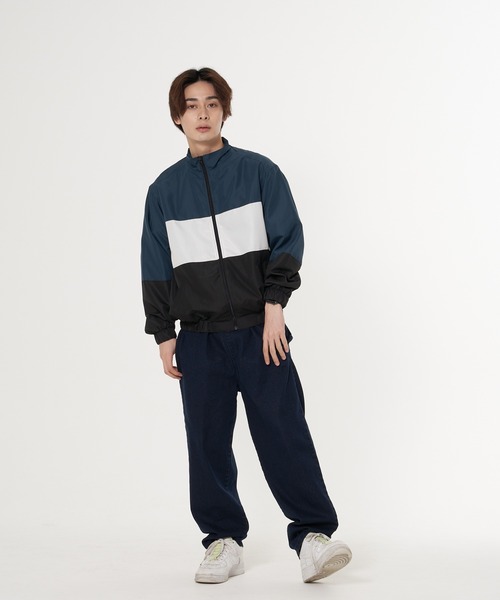 Blue Standard （ブルースタンダード）の「【BLUE STANDARD／ブルースタンダード】撥水 切り替えブルゾン ナイロンパーカー（ナイロンジャケット・メンズ・チャコールグレー/パープル/ブルー/グリーン/グレー系その他/パープル系その他・MEDIUM/LARGE/X-LARGE）」の22枚目の写真