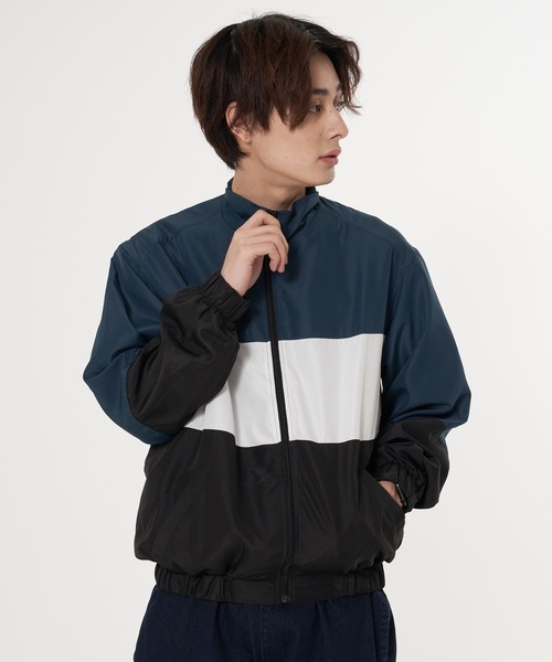 Blue Standard （ブルースタンダード）の「【BLUE STANDARD／ブルースタンダード】撥水 切り替えブルゾン ナイロンパーカー（ナイロンジャケット・メンズ・チャコールグレー/パープル/ブルー/グリーン/グレー系その他/パープル系その他・MEDIUM/LARGE/X-LARGE）」の15枚目の写真