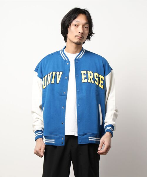 TRAP/U （トラップユー）の「【TRAP/U】切替BIGスタジャン（スタジャン・メンズ・ダークグリーン/ベージュ/ブルー・MEDIUM/LARGE）」の10枚目の写真