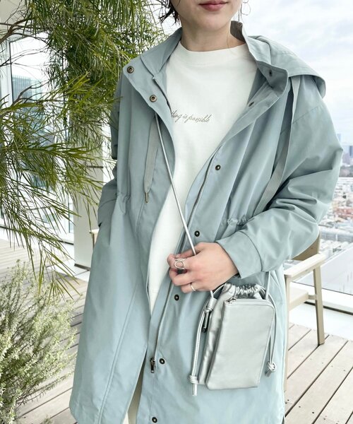 SHOO・LA・RUE（シューラルー）の「◆ドッキング巾着ミニショルダー（ショルダーバッグ・レディース・ベージュ/ブラック/シルバー/カーキ・00）」の7枚目の写真