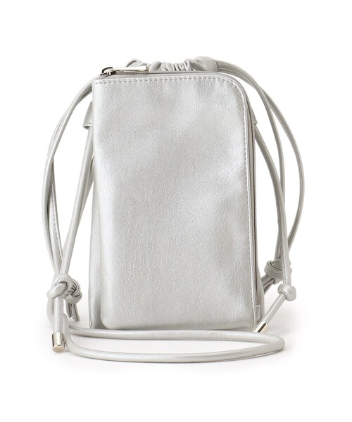 SHOO・LA・RUE（シューラルー）の「◆ドッキング巾着ミニショルダー（ショルダーバッグ・レディース・ベージュ/ブラック/シルバー/カーキ・00）」の11枚目の写真