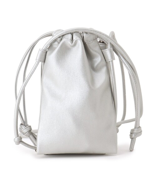 SHOO・LA・RUE（シューラルー）の「◆ドッキング巾着ミニショルダー（ショルダーバッグ・レディース・ベージュ/ブラック/シルバー/カーキ・00）」の12枚目の写真