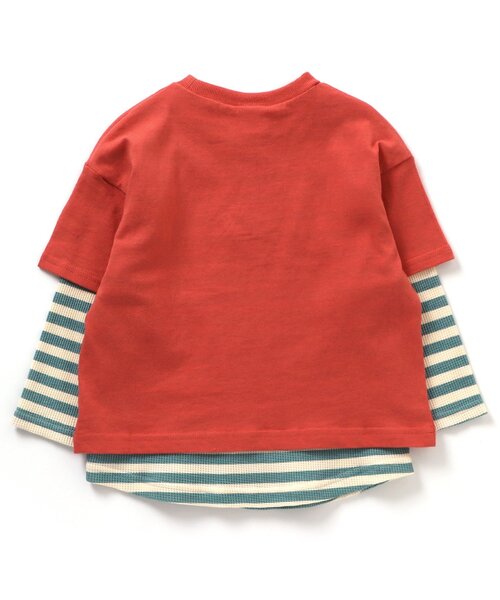 BREEZE(ブリーズ)の「/カレッジ2PセットTシャツ(Tシャツ/カットソー・キッズ・ベージュ/チャコール/レッド/サックスブルー・130/140/150/90/100/110/120)」の18枚目の写真