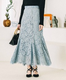 Andemiu | 【井上想良コラボ】パイピングレースナロースカート265631(スカート)