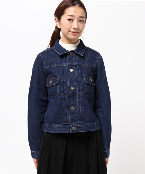 LOUNGEDRESS（ラウンジドレス）の「デニムGジャン（デニムジャケット・レディース・インディゴブルー・ﾌﾘ-）」の10枚目の写真