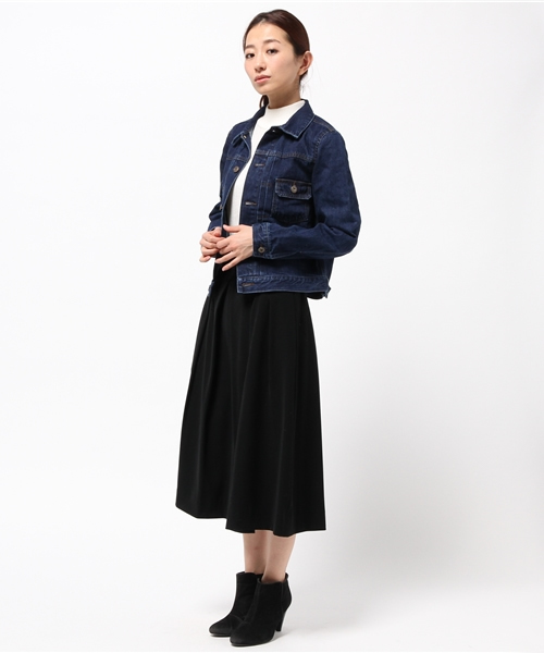 LOUNGEDRESS（ラウンジドレス）の「デニムGジャン（デニムジャケット・レディース・インディゴブルー・ﾌﾘ-）」の4枚目の写真