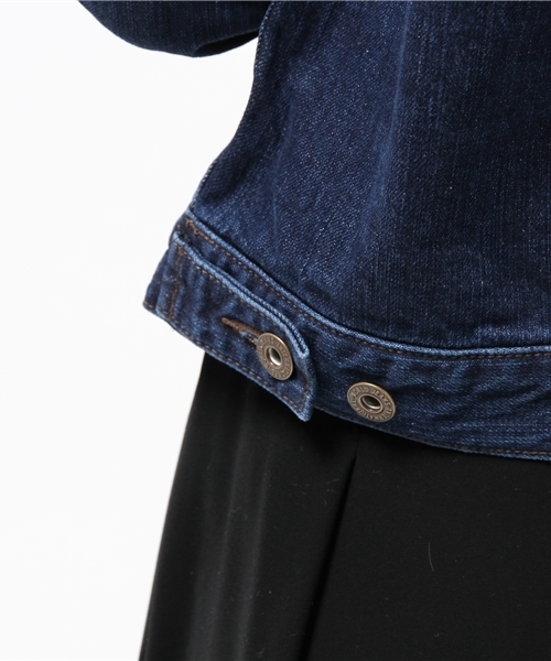 LOUNGEDRESS（ラウンジドレス）の「デニムGジャン（デニムジャケット・レディース・インディゴブルー・ﾌﾘ-）」の8枚目の写真