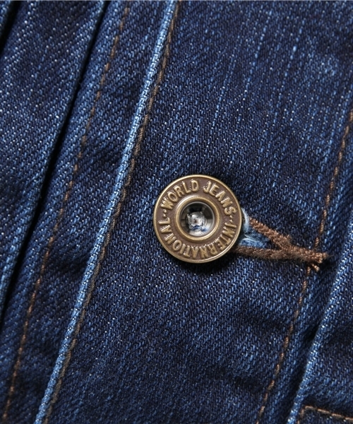 LOUNGEDRESS（ラウンジドレス）の「デニムGジャン（デニムジャケット・レディース・インディゴブルー・ﾌﾘ-）」の2枚目の写真