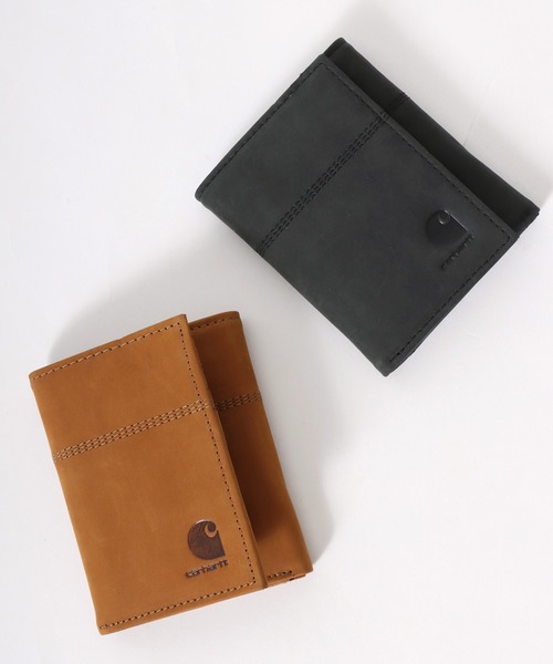 セール】carhartt（カーハート）SADDLE LEATHR TRIFOLD WALLET/レザー
