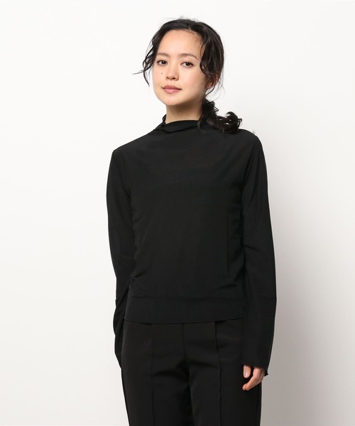 DURAS(デュラス)の「ボートネックシアートップス(Tシャツ/カットソー・レディース・ブラック/ホワイト・FREE)」の17枚目の写真