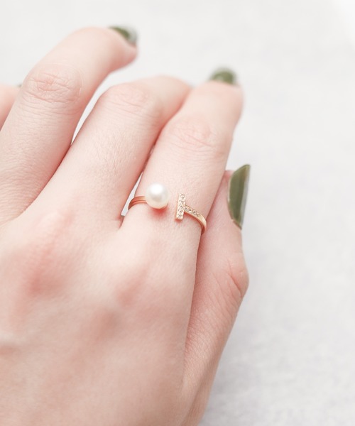 【セール】【W】【it】【MUSES】6mm淡水パール ハンドメイド フリーリング（リング）｜MUSES（ミューズ）
