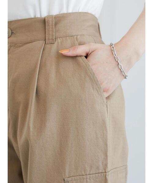 Green　Parks（グリーンパークス）の「リップストップワークパンツ＊（その他パンツ・レディース・ベージュ/カーキ・M/L）」の9枚目の写真