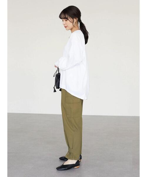 Green　Parks（グリーンパークス）の「リップストップワークパンツ＊（その他パンツ・レディース・ベージュ/カーキ・M/L）」の15枚目の写真