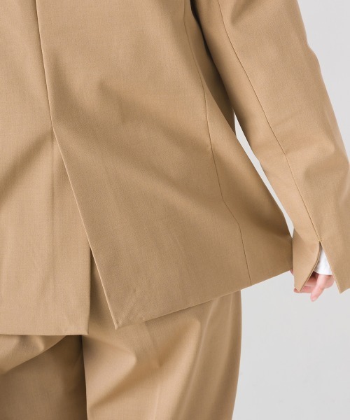 OMNES（オムネス）の「TRストレッチ ノーカラージャケット（ノーカラージャケット・レディース・ブラック/ベージュ/グレー・M/L）」の20枚目の写真