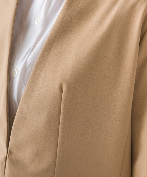 OMNES（オムネス）の「TRストレッチ ノーカラージャケット（ノーカラージャケット・レディース・ブラック/ベージュ/グレー・M/L）」の19枚目の写真