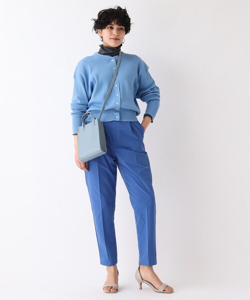 OPAQUE.CLIP(オペークドットクリップ)の「◆【Beautiful stretch】タックテーパードパンツ(その他パンツ・レディース・ホワイト系/ライトパープル/サンドベージュ/ブルー/グリーン/ブラック・36/38/42/40/34)」の17枚目の写真