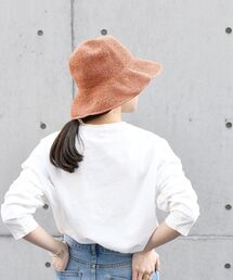 細編みハット 22SS◆