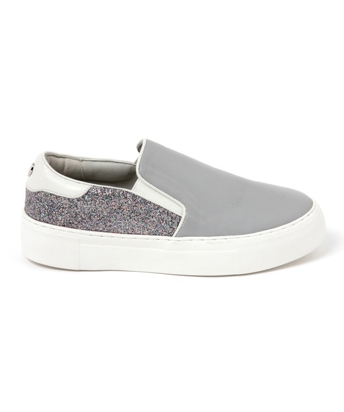 Mazell（マゼル）の「Mazell  / 厚底ライトスリッポン2（スリッポン・レディース・グレー/オフホワイト・36/40/38/35/39/37）」の10枚目の写真