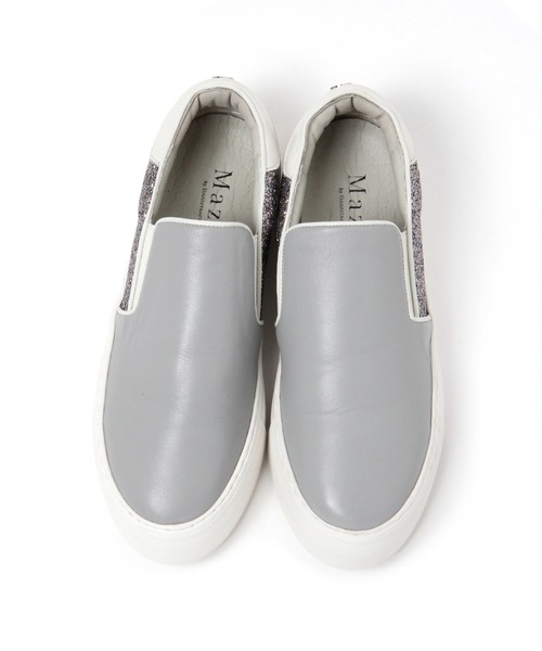 Mazell（マゼル）の「Mazell  / 厚底ライトスリッポン2（スリッポン・レディース・グレー/オフホワイト・36/40/38/35/39/37）」の20枚目の写真