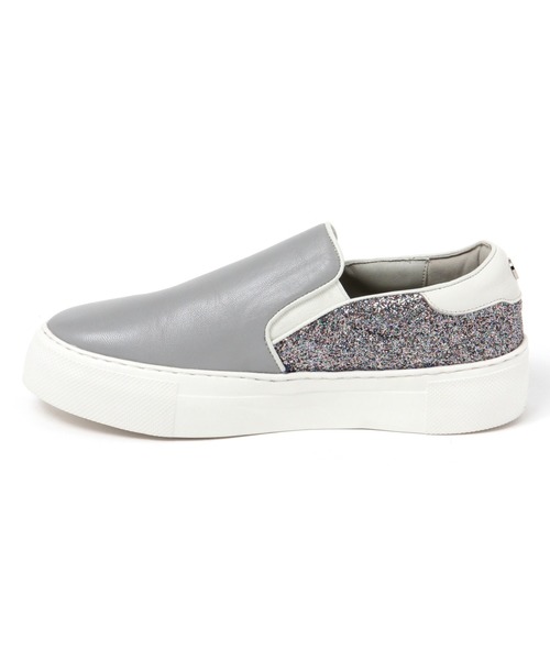 Mazell（マゼル）の「Mazell  / 厚底ライトスリッポン2（スリッポン・レディース・グレー/オフホワイト・36/40/38/35/39/37）」の21枚目の写真