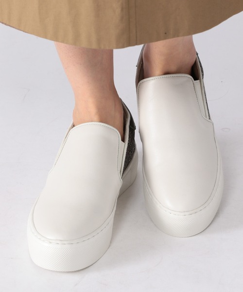 Mazell（マゼル）の「Mazell  / 厚底ライトスリッポン2（スリッポン・レディース・グレー/オフホワイト・36/40/38/35/39/37）」の13枚目の写真