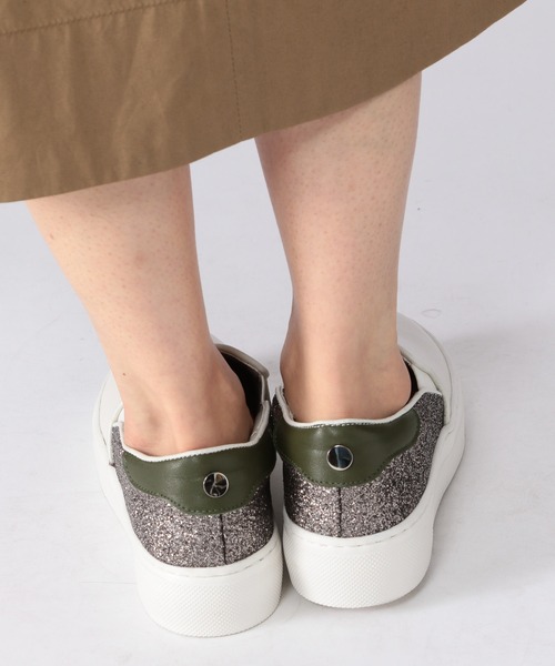 Mazell（マゼル）の「Mazell  / 厚底ライトスリッポン2（スリッポン・レディース・グレー/オフホワイト・36/40/38/35/39/37）」の16枚目の写真