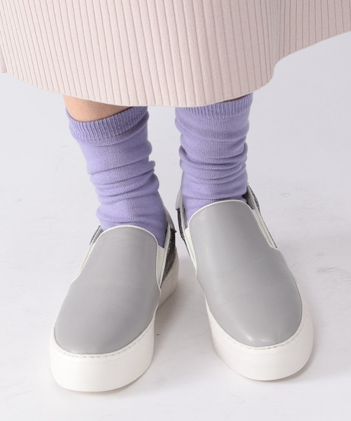 Mazell（マゼル）の「Mazell  / 厚底ライトスリッポン2（スリッポン・レディース・グレー/オフホワイト・36/40/38/35/39/37）」の17枚目の写真