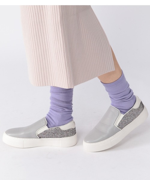 Mazell（マゼル）の「Mazell  / 厚底ライトスリッポン2（スリッポン・レディース・グレー/オフホワイト・36/40/38/35/39/37）」の18枚目の写真