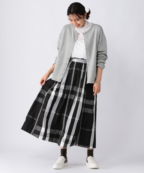 Mazell（マゼル）の「Mazell  / 厚底ライトスリッポン2（スリッポン・レディース・グレー/オフホワイト・36/40/38/35/39/37）」の8枚目の写真