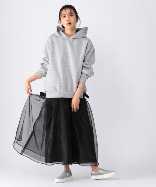 Mazell（マゼル）の「Mazell  / 厚底ライトスリッポン2（スリッポン・レディース・グレー/オフホワイト・36/40/38/35/39/37）」の5枚目の写真