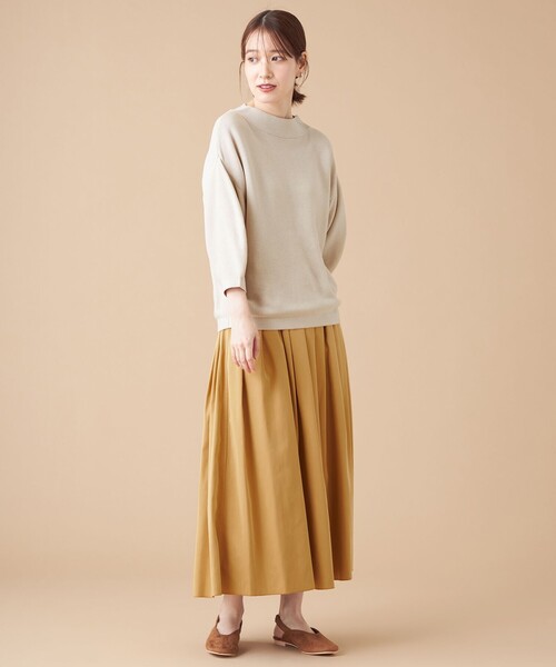 SHARE PARK（シェアパーク）の「【洗える】ガータードルマンニット（ニット/セーター・レディース・ライトグレー系/ネイビー系/レッド系・1）」の10枚目の写真