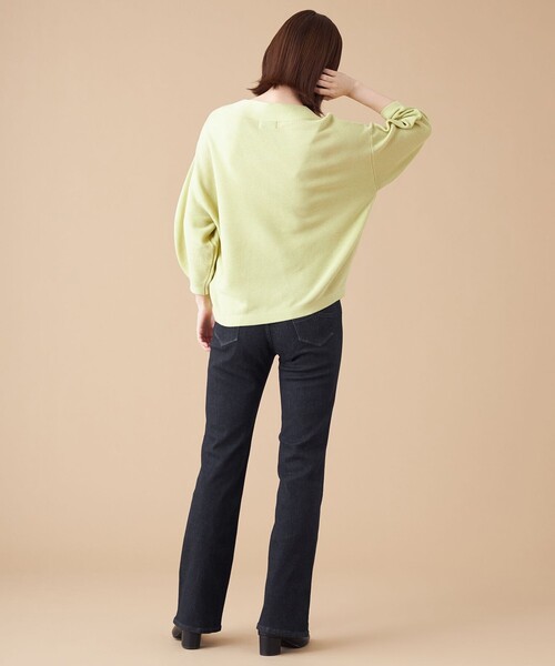 SHARE PARK（シェアパーク）の「【洗える】ガータードルマンニット（ニット/セーター・レディース・ライトグレー系/ネイビー系/レッド系・1）」の14枚目の写真