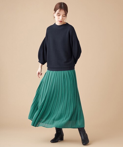 SHARE PARK（シェアパーク）の「【洗える】ガータードルマンニット（ニット/セーター・レディース・ライトグレー系/ネイビー系/レッド系・1）」の16枚目の写真